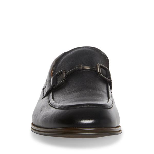 Steve Madden Aahron Lær Loafers Herre Svarte | SM-123WF