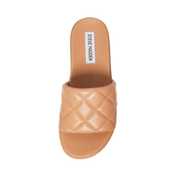 Steve Madden Abell Tan Sandaler Dame Brune | SM-352RS