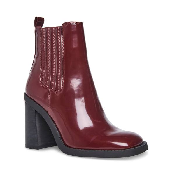 Steve Madden Acker Burgundy Ankelstøvletter Dame Burgunder | SM-924IX