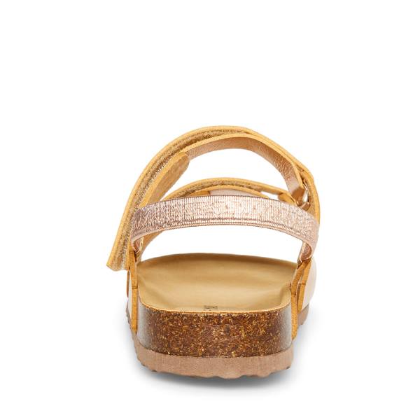 Steve Madden Adouble Sandaler Barn Rosa Gull | SM-920MN