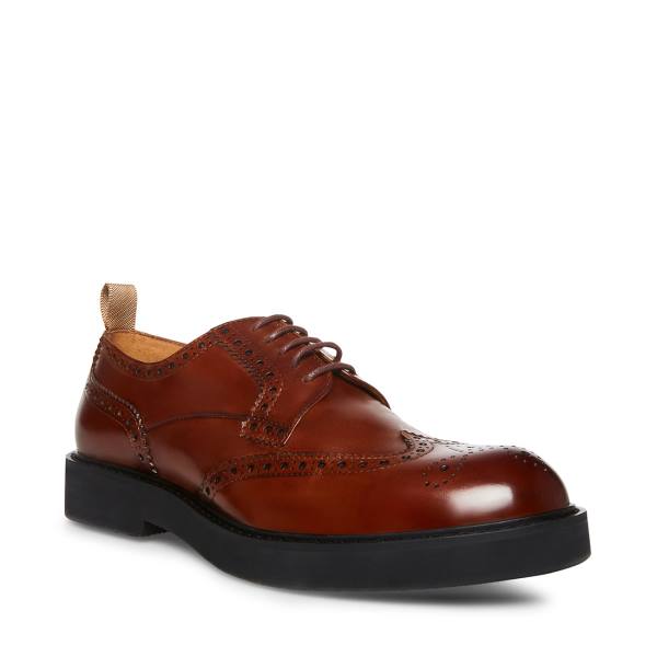 Steve Madden Adrick Cognac Lær Pensko Herre Brune | SM-145BT