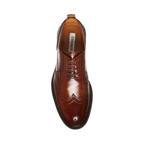 Steve Madden Adrick Cognac Lær Pensko Herre Brune | SM-145BT