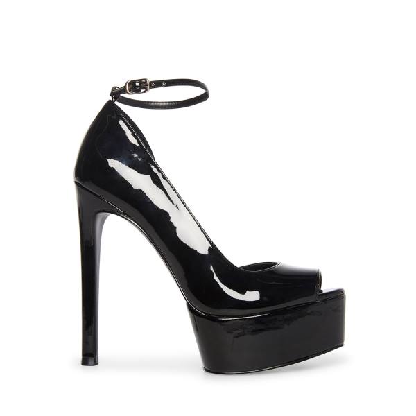 Steve Madden Affair Patent Heel Høye Hæler Dame Svarte | SM-057FO