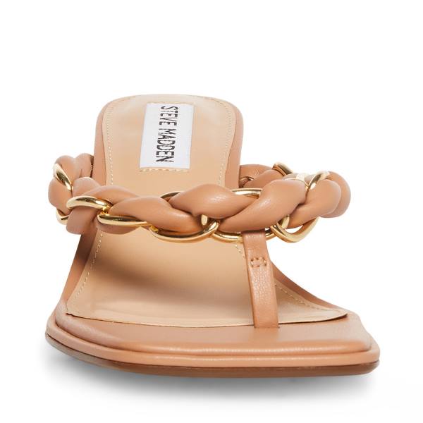 Steve Madden Alenna Tan Heel Høye Hæler Dame Beige | SM-695HG