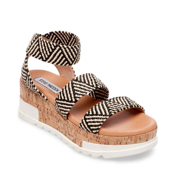 Steve Madden Bandi Tan Sandaler Dame Svarte Brune | SM-082CE