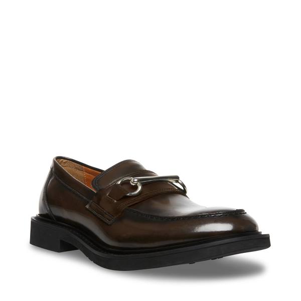 Steve Madden Barry Lær Loafers Herre Brune | SM-107SE