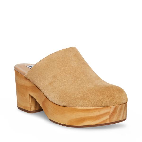 Steve Madden Bayridge Taupe Semsket Skinn Heel Høye Hæler Dame Grå Brune | SM-936GC