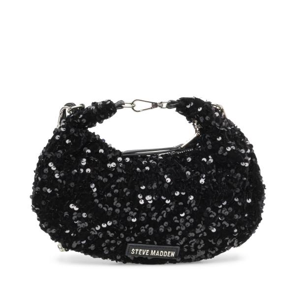 Steve Madden Bbrenda Sequins Crossbody Veske Dame Svarte | SM-164SV