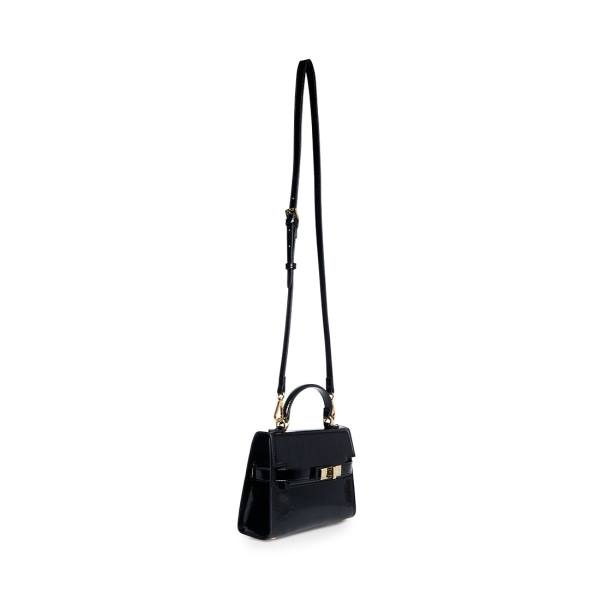 Steve Madden Bdignify Patent Crossbody Veske Dame Svarte | SM-746UQ