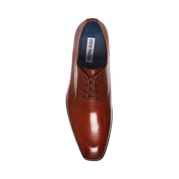 Steve Madden Beaux Cognac Lær Pensko Herre Brune | SM-230VD