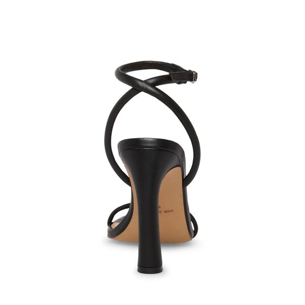 Steve Madden Becky Lær Heel Høye Hæler Dame Svarte | SM-457TS