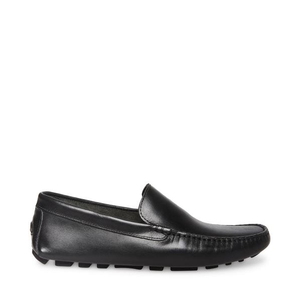 Steve Madden Bergamo Lær Loafers Herre Svarte | SM-394SV