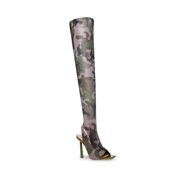 Steve Madden Beverley Støvler Dame Camouflage | SM-014JY