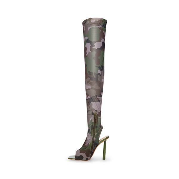 Steve Madden Beverley Støvler Dame Camouflage | SM-014JY