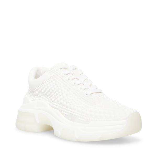 Steve Madden Blitz Joggesko Dame Hvite | SM-354XJ