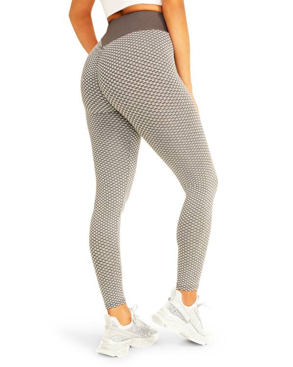 Steve Madden Bodycon Scrunched Leggings Dame Lyse Grå | SM-853RT