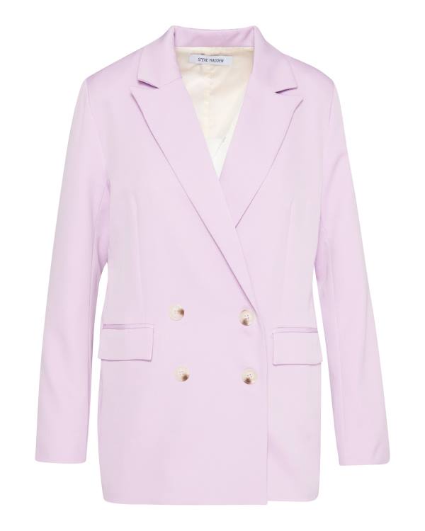 Steve Madden Boyfriend Blazer Jakke Dame Lilla | SM-704PU