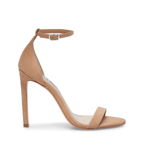 Steve Madden Brandie Camel Nubuck Heel Høye Hæler Dame Brune | SM-539WP