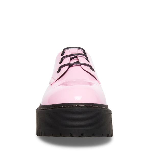 Steve Madden Brenton Patent Loafers Dame Rosa | SM-918BF