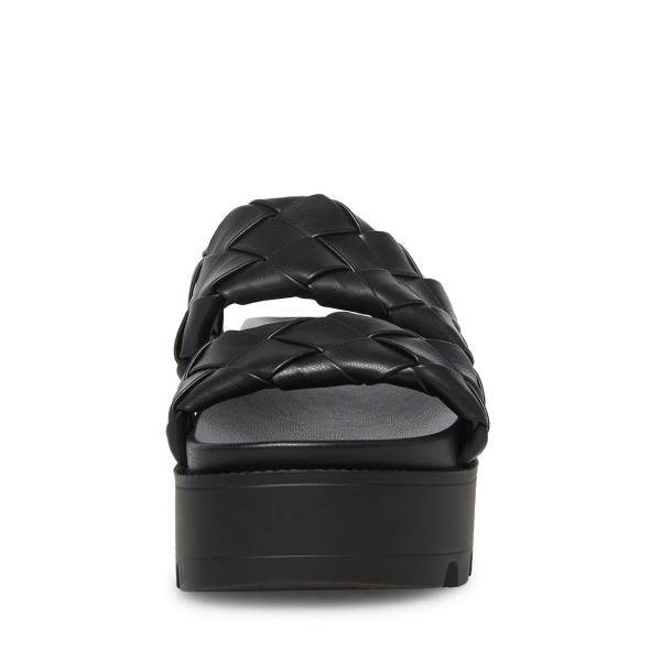 Steve Madden Briar Sandaler Dame Svarte | SM-105GR