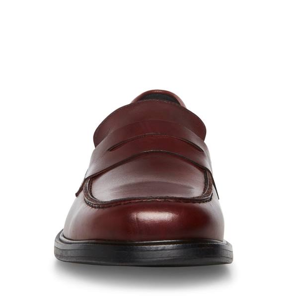 Steve Madden Brookline Burgundy Loafers Herre Burgunder | SM-462RF