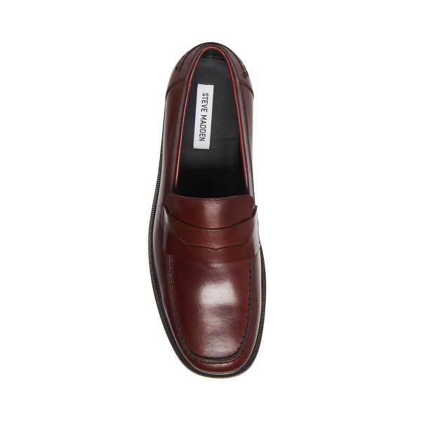 Steve Madden Brookline Burgundy Loafers Herre Burgunder | SM-462RF