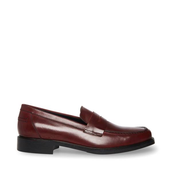 Steve Madden Brookline Burgundy Loafers Herre Burgunder | SM-462RF