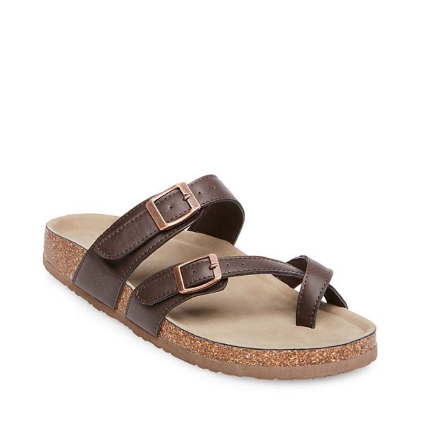 Steve Madden Bryceee Sandaler Dame Mørke Brune | SM-231LR