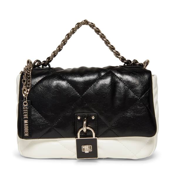 Steve Madden Bterra-b Crossbody Veske Dame Svarte Hvite | SM-325TQ