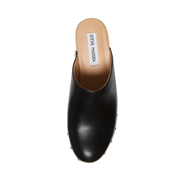 Steve Madden Bushwick Lær Heel Høye Hæler Dame Svarte | SM-587OE