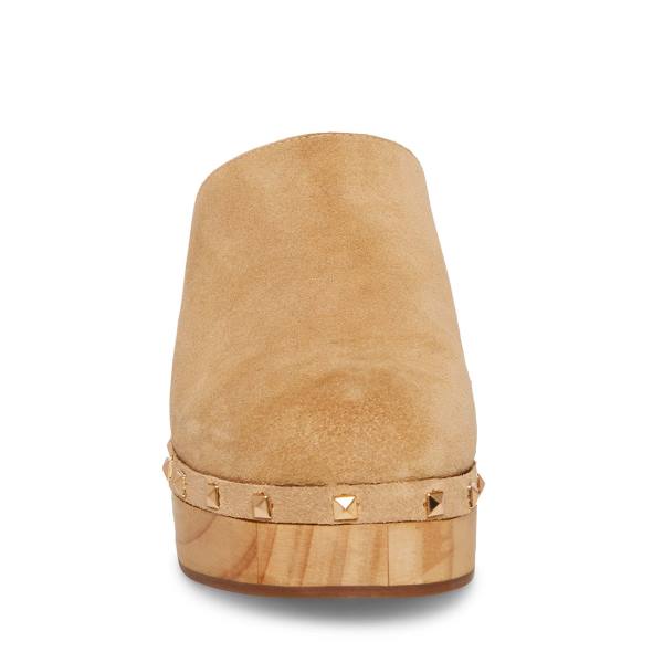 Steve Madden Bushwick Taupe Semsket Skinn Heel Høye Hæler Dame Grå Brune | SM-641AT