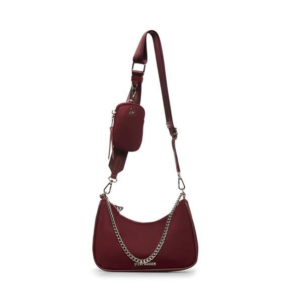 Steve Madden Bvital Burgundy Skulderveske Dame Burgunder | SM-756CF