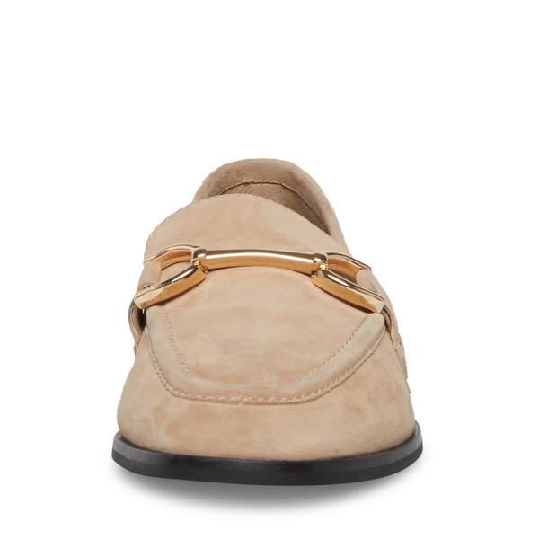 Steve Madden Carrine Tan Semsket Skinn Flate Sko Dame Brune | SM-126SV