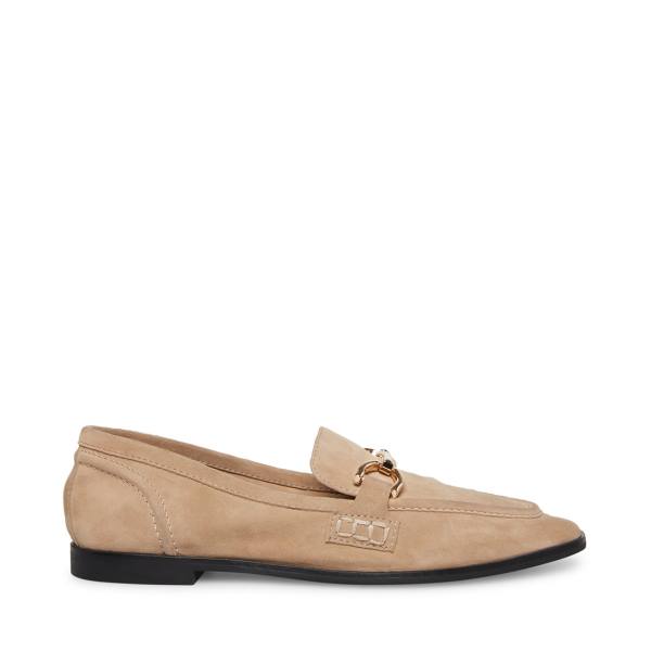 Steve Madden Carrine Tan Semsket Skinn Flate Sko Dame Brune | SM-126SV