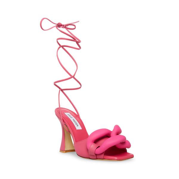 Steve Madden Cassy Fuschia Lær Heel Høye Hæler Dame Fuchsia | SM-682IY