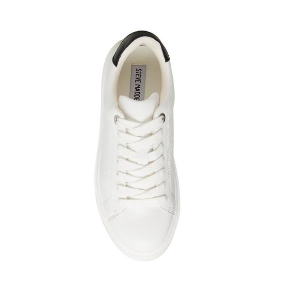 Steve Madden Catcher Joggesko Dame Hvite Svarte | SM-294BZ