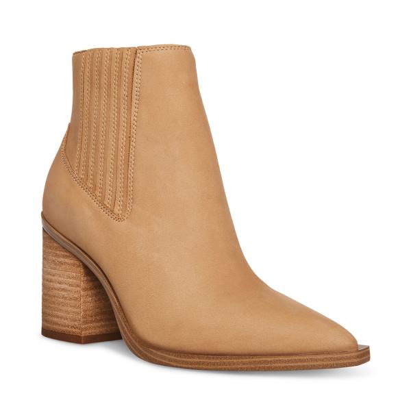 Steve Madden Catreena Tan Nubuck Ankelstøvletter Dame Brune | SM-679RN