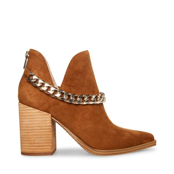 Steve Madden Cedar-c Chestnut Semsket Skinn Ankelstøvletter Dame Brune | SM-659BC