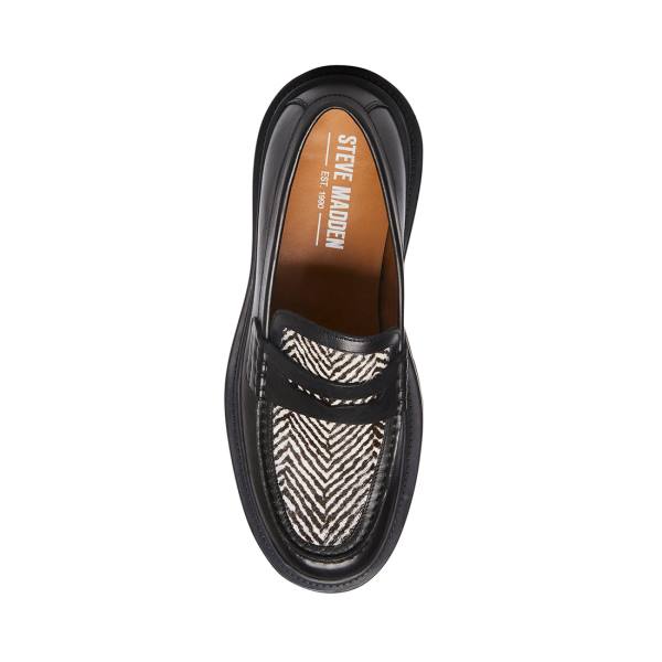 Steve Madden Charles Tweed Loafers Herre Svarte | SM-481AC