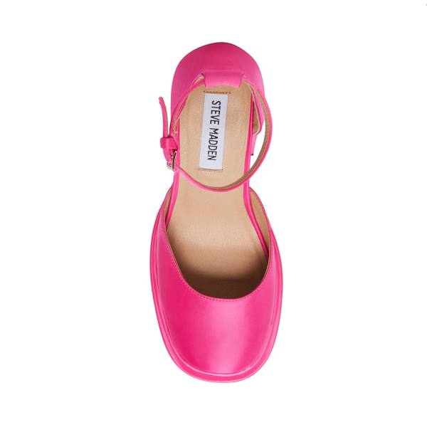 Steve Madden Charlize Satin Heel Høye Hæler Dame Rosa | SM-432DY