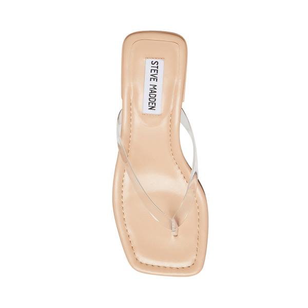 Steve Madden Claudette Sandaler Dame Clear | SM-349TS