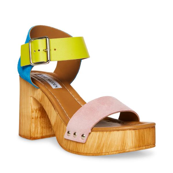 Steve Madden Colada Heel Høye Hæler Dame Multicolor | SM-370ST