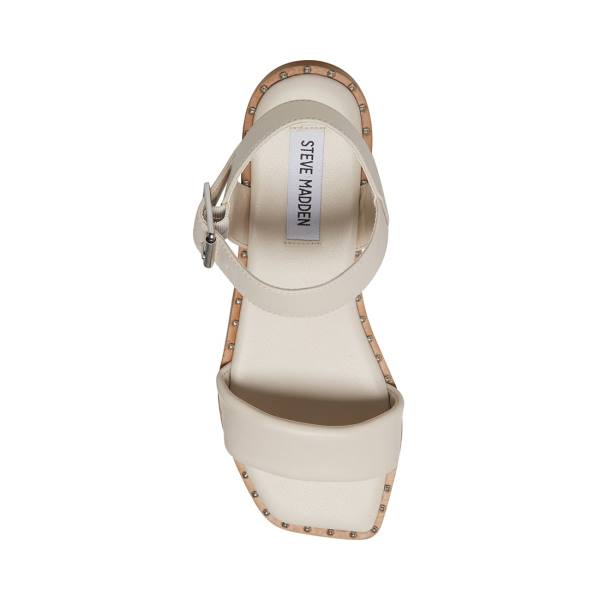 Steve Madden Connie Bone Sandaler Dame Beige | SM-473AY