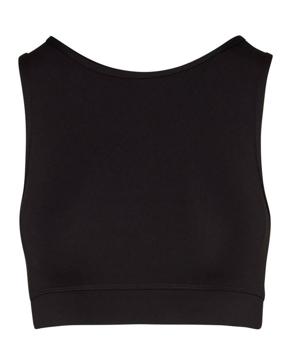 Steve Madden Cropped Active Tank Topper Dame Svarte | SM-350EC