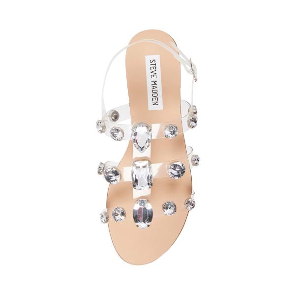 Steve Madden Dallace Sandaler Dame Clear | SM-823PX