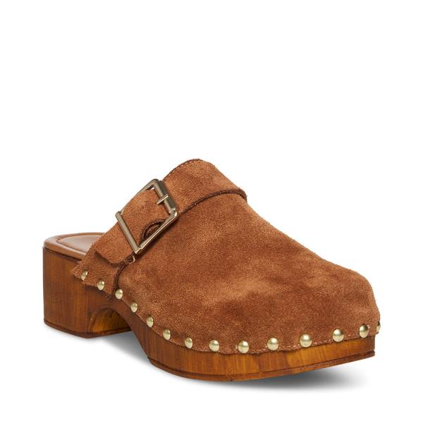 Steve Madden Dana Cognac Semsket Skinn Heel Høye Hæler Dame Brune | SM-195CX