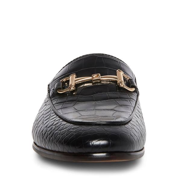 Steve Madden Dazling-c Crocodile Pensko Herre Svarte | SM-063WT