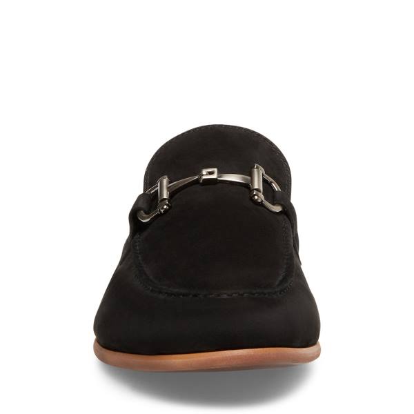 Steve Madden Debinair Nubuck Pensko Herre Svarte | SM-912QG