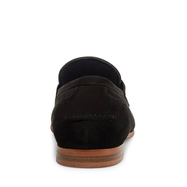 Steve Madden Debinair Nubuck Pensko Herre Svarte | SM-912QG