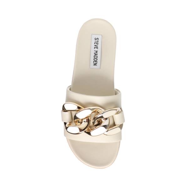 Steve Madden Delay Bone Sandaler Dame Beige | SM-630CS